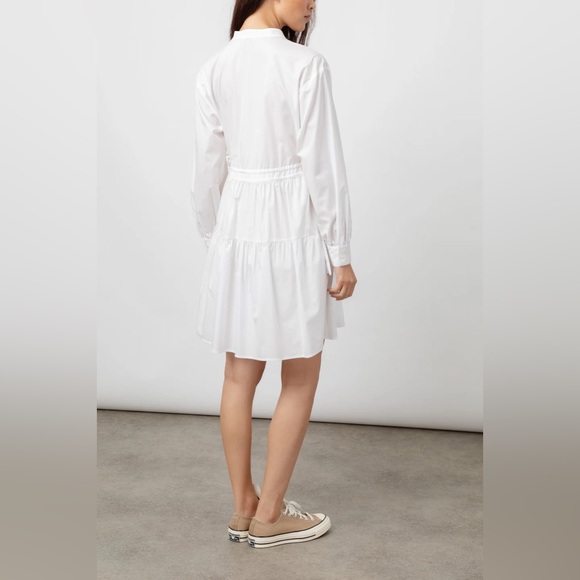 Rails Ivy Dress White Mini Long Sleeve - Picture 12 of 13